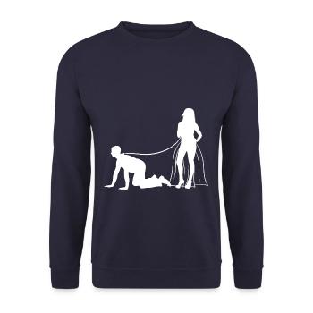 Équipe de douche nuptiale - Sweat-shirt Unisexe - marine - Devant - Alina (178cm) & Michal (187cm)