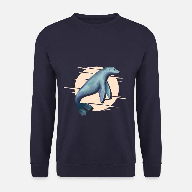 Cute Seal - Unisex Pullover - Navy