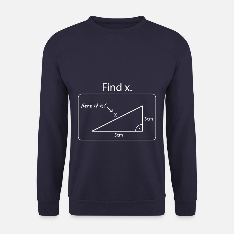 Find the X // Math - Unisex Sweatshirt - navy