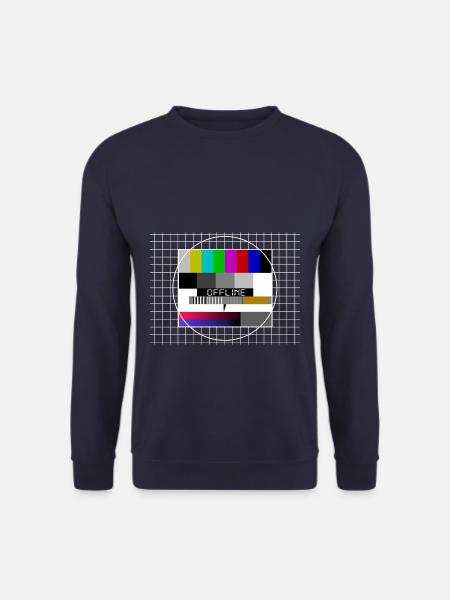 offline, internet, Testbild, tv - Unisex Pullover - Navy