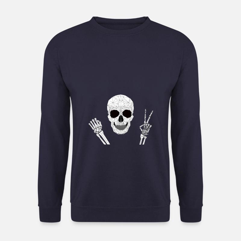 Peace Skull, skull - Unisex Sweatshirt - navy