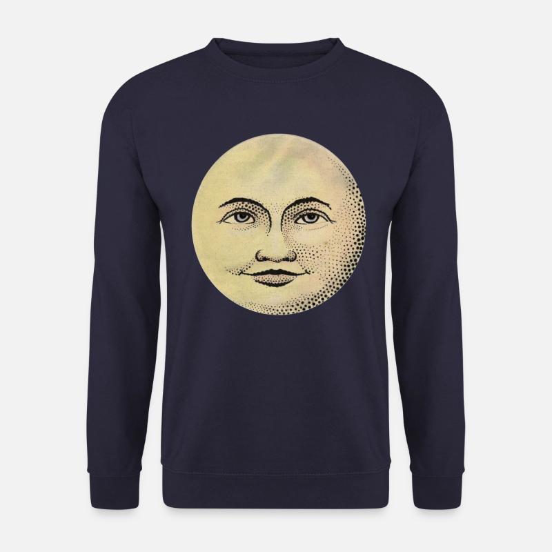 moon face - Unisex Sweatshirt - navy