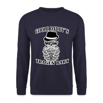 Daddy Cool - Unisex Pullover - Navy - Vorne - Alina (178cm) & Michal (187cm)