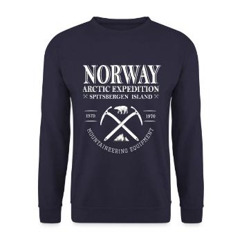 Norvège - Sweat-shirt Unisexe - marine - Devant - Alina (178cm) & Michal (187cm)