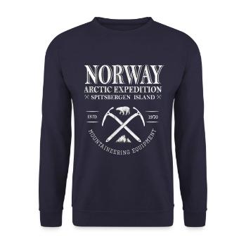 Norvège Norge-Norvège - Sweat-shirt Unisexe - marine - Devant - Alina (178cm) & Michal (187cm)