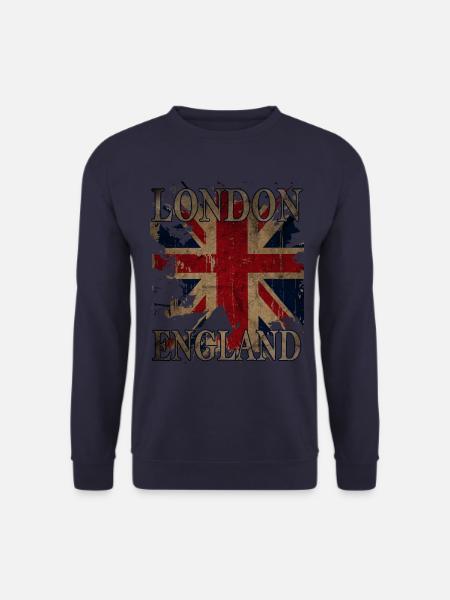 London England - Unisex Pullover - Navy