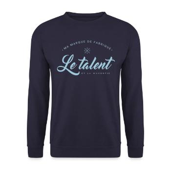Ma marque de Fabrique le Talent - Sweat-shirt Unisexe - marine - Devant - Alina (178cm) & Michal (187cm)