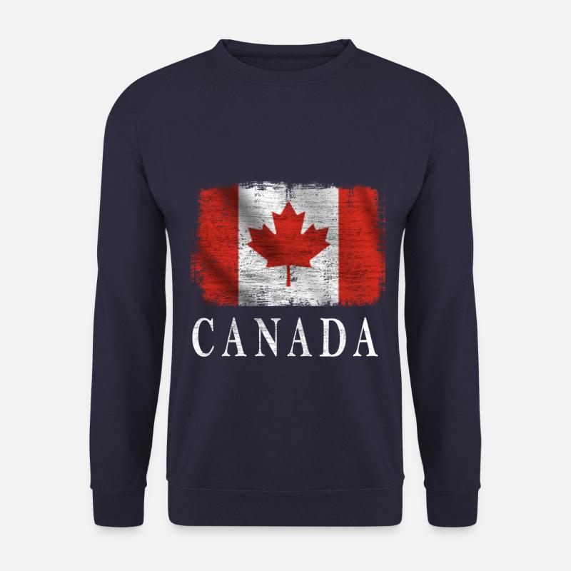 Canada,Kanada Flagge - Unisex Pullover - Navy