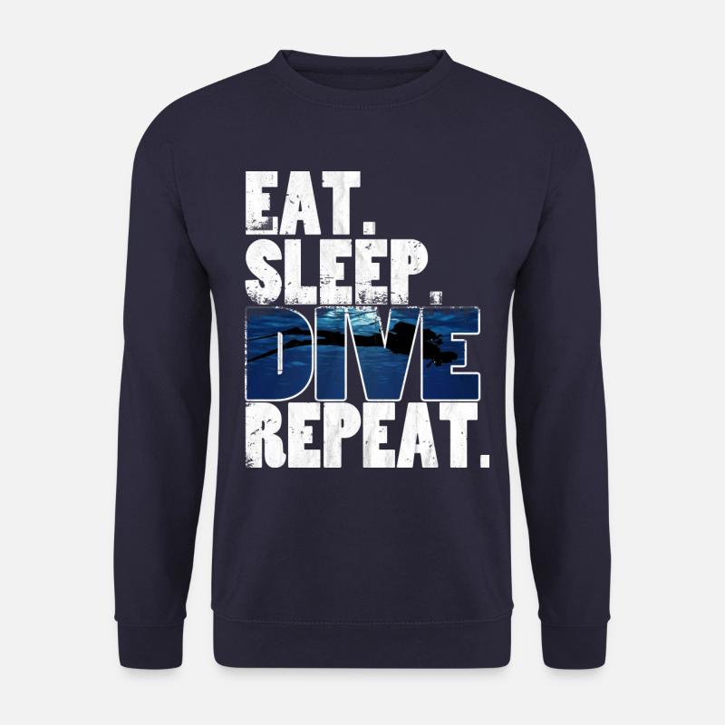 Diving,Dive,Diver - Unisex Pullover - Navy