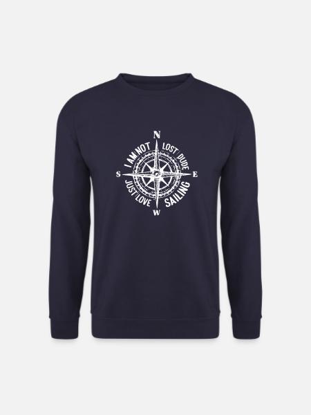 Compass boat sailor yacht sailboat sailing sailing - Unisex Sweatshirt - navy
