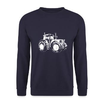Tracteur tracteur agriculteur agriculture agriculteur - Sweat-shirt Unisexe - marine - Devant - Alina (178cm) & Michal (187cm)
