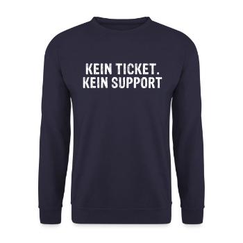 Admin Administrator IT Systemelektroniker Geschenk - Unisex Pullover - Navy - Vorne - Alina (178cm) & Michal (187cm)