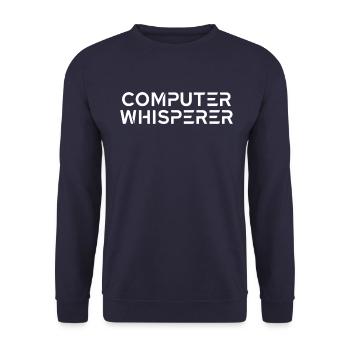 Admin Administrator IT System Electronics Technician Coding - Unisex Sweatshirt - navy - Front - Alina (178cm) & Michal (187cm)
