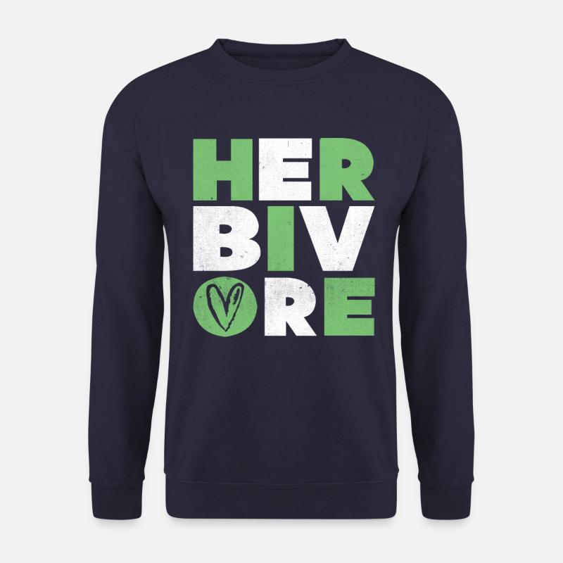 Vegan Vegetarierer Veganer Vegetarisch Tierschutz - Unisex Pullover - Navy