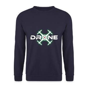 Effet de lueur de pilote de drone - Sweat-shirt Unisexe - marine - Devant - Alina (178cm) & Michal (187cm)