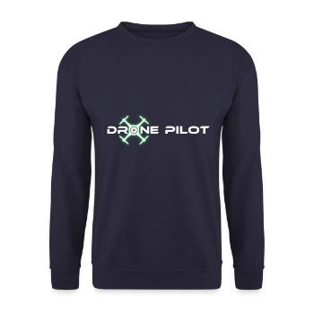 Effet de lueur pilote de drone - Sweat-shirt Unisexe - marine - Devant - Alina (178cm) & Michal (187cm)