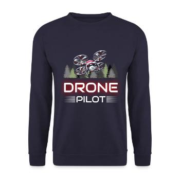 Pilote de drone - Quadcopter - Sweat-shirt Unisexe - marine - Devant - Alina (178cm) & Michal (187cm)