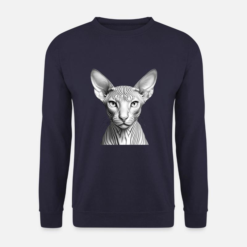 Coole Sphynx-Katze - Unisex Pullover - Navy