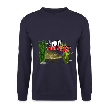 Pikey der Hecht - Unisex Pullover - Navy - Vorne - Alina (178cm) & Michal (187cm)