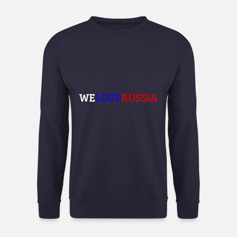 Russie Rassian Россия Русский Russie Russe - Sweat-shirt Unisexe - marine