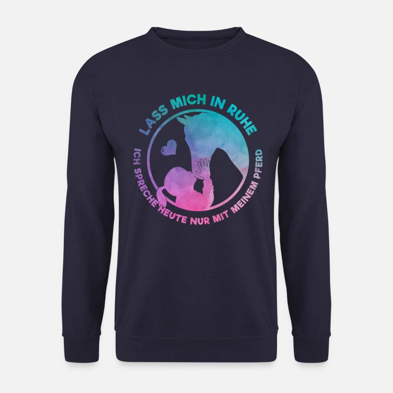 Pferdeliebhaber Reiterin Liebt Ihr Pferd Geschenk - Unisex Pullover - Navy