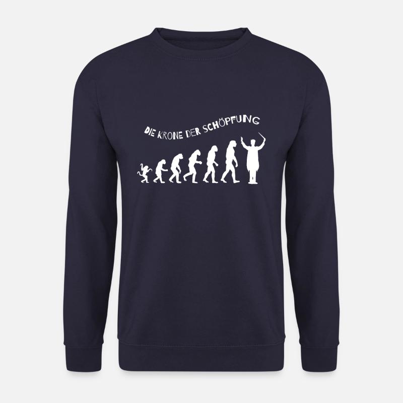 Die Krone der Schöpfung Geschenk Chorleiter Chor - Unisex Pullover - Navy