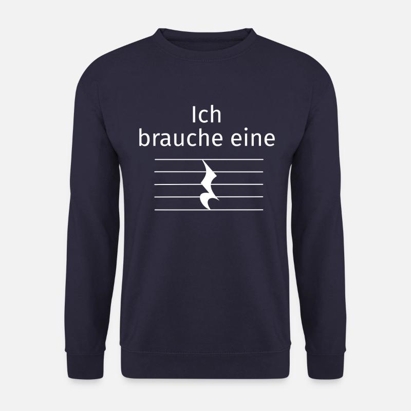 Ich brauche eine Pause! - Musiker Orchester Musik - Unisex Pullover - Navy