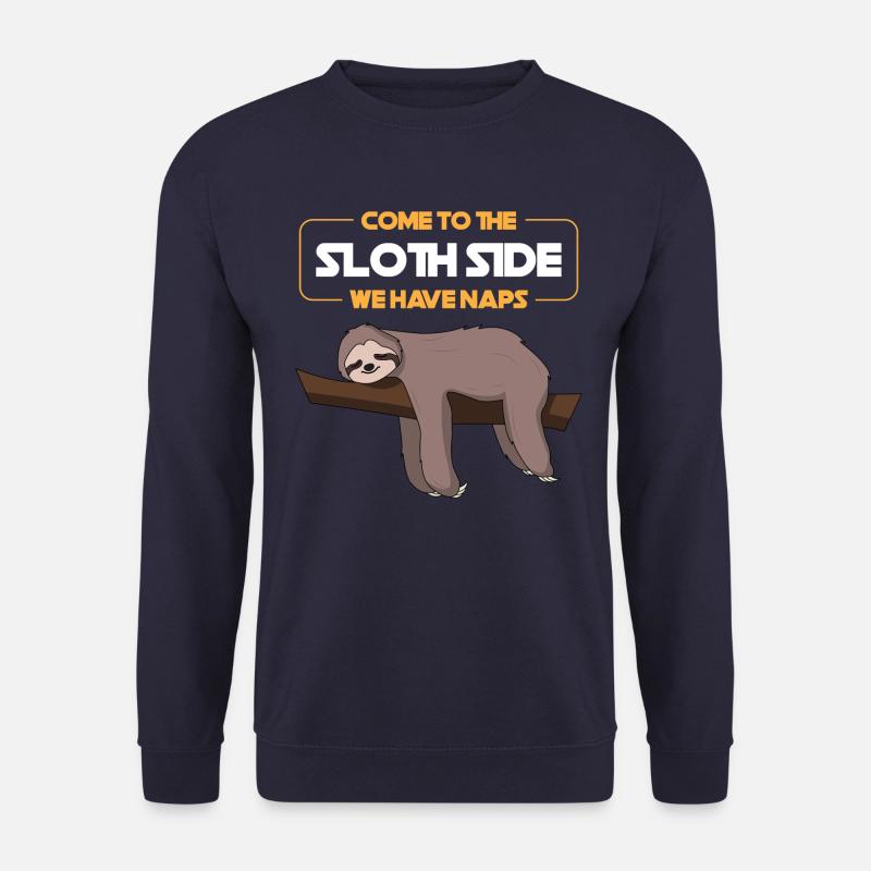 Kom till Sloth Side Gift - Unisextröja - marinblå