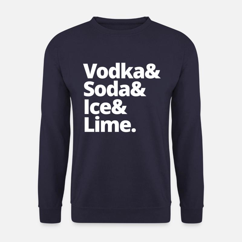 Vodka soda ice lime - Unisex Sweatshirt - navy