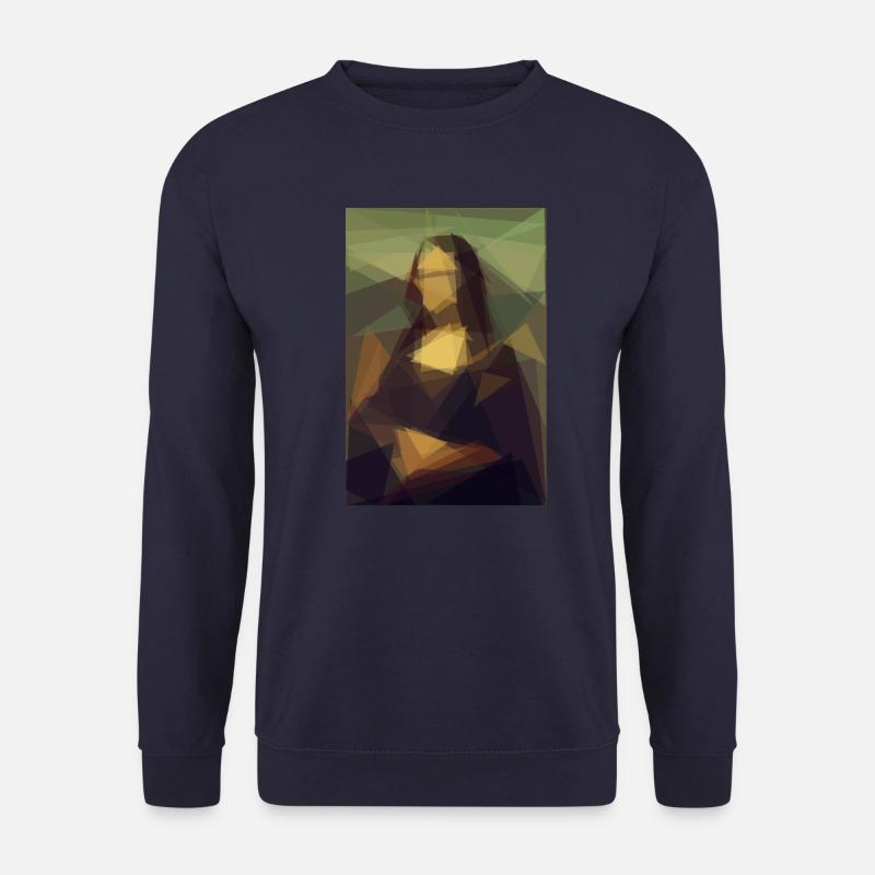 Mona Lisa - triangle - Unisex Sweatshirt - navy