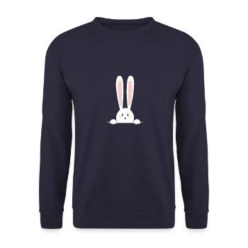 Rabbit - Unisex Pullover - Navy - Vorne - Alina (178cm) & Michal (187cm)