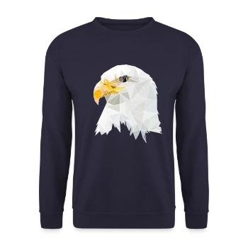 aigle - Sweat-shirt Unisexe - marine - Devant - Alina (178cm) & Michal (187cm)