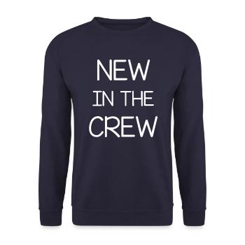 New in the crew gift - Unisex Sweatshirt - navy - Front - Alina (178cm) & Michal (187cm)