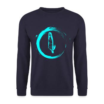 Windsurfers windsurfing - Unisex Sweatshirt - navy - Front - Alina (178cm) & Michal (187cm)
