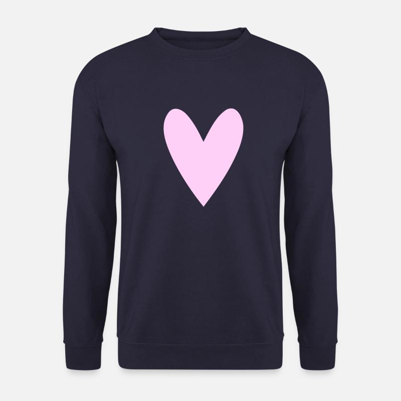 Herz rosé - Unisex Pullover - Navy