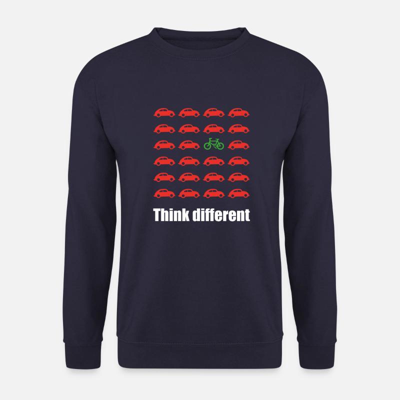 Nachhaltiges Fahrrad Rad Think different Geschenk - Unisex Pullover - Navy