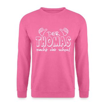 Thomas - Unisex Pullover - Pink - Vorne