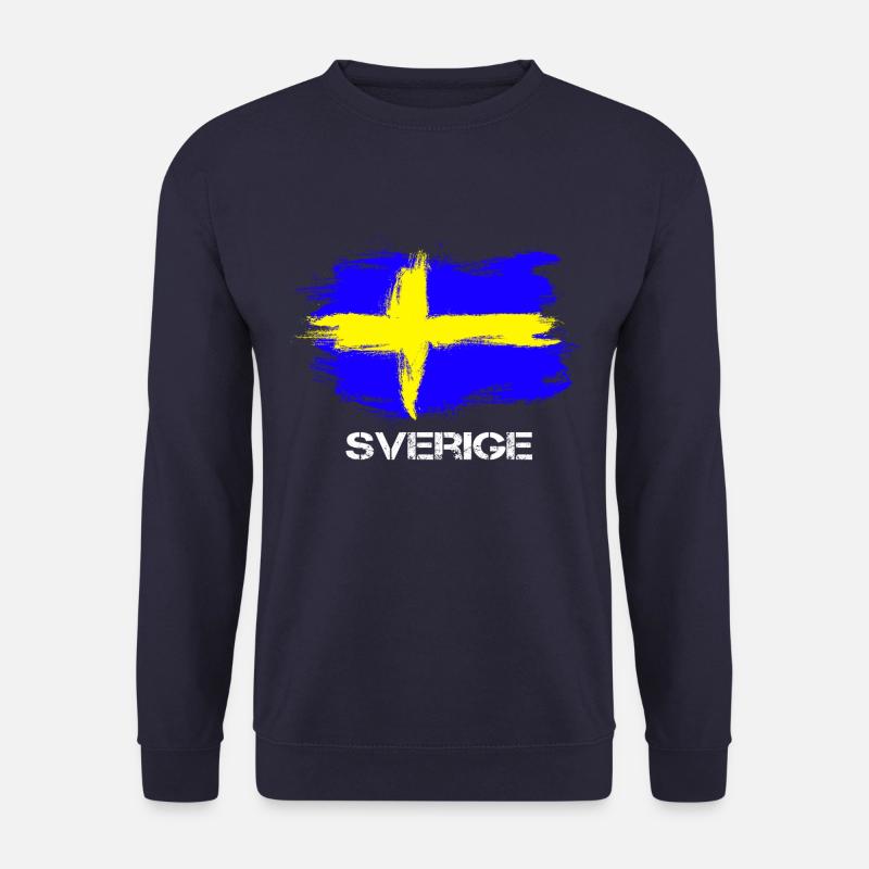 Schweden Sweden Sverige Flagge - Unisex Pullover - Navy