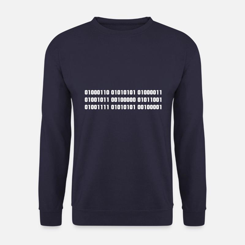 Fuck you binary code - Unisex Sweatshirt - navy
