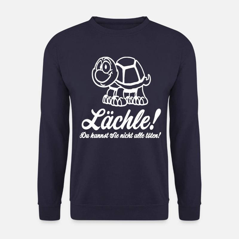 Lächle du kannst sie nicht alle töten - kröte - Unisex Pullover - Navy