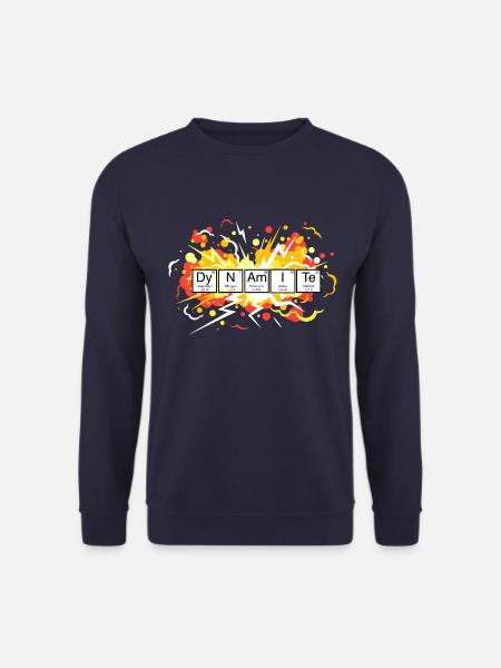 Gamer Nerd Addicted Gambling Level up Funny Dynamite - Unisex Sweatshirt - navy