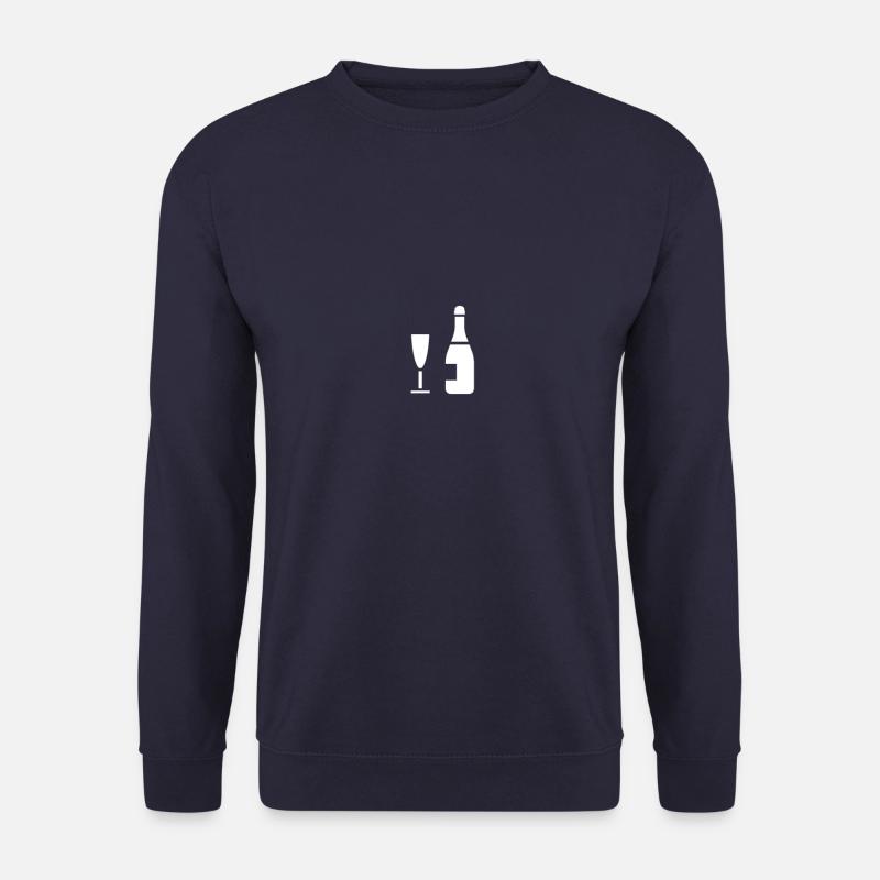 Glass & Bottle - Unisex Pullover - Navy