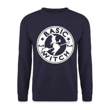 Coffee witch - Unisex Sweatshirt - navy - Front - Alina (178cm) & Michal (187cm)