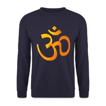 goa om - Sweat-shirt Unisexe - marine - Devant - Alina (178cm) & Michal (187cm)