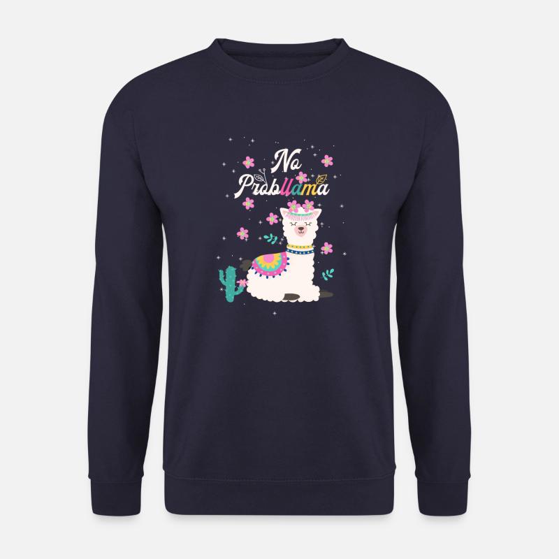 Cute llama design - Unisex Sweatshirt - navy