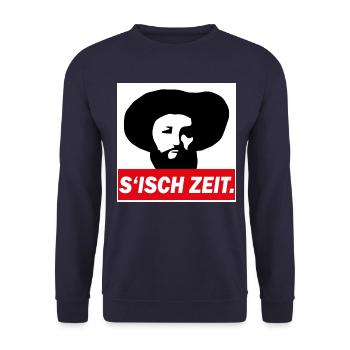 Andreas Hofer Tiroler S’isch Zeit - Sweat-shirt Unisexe - marine - Devant - Alina (178cm) & Michal (187cm)