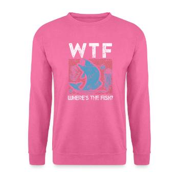 wo ist der fisch - Unisex Pullover - Pink - Vorne