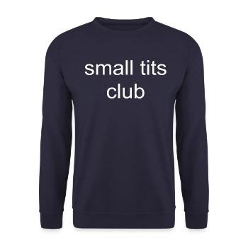 small tits club - Cadeau / Idée de cadeau - Sweat-shirt Unisexe - marine - Devant - Alina (178cm) & Michal (187cm)