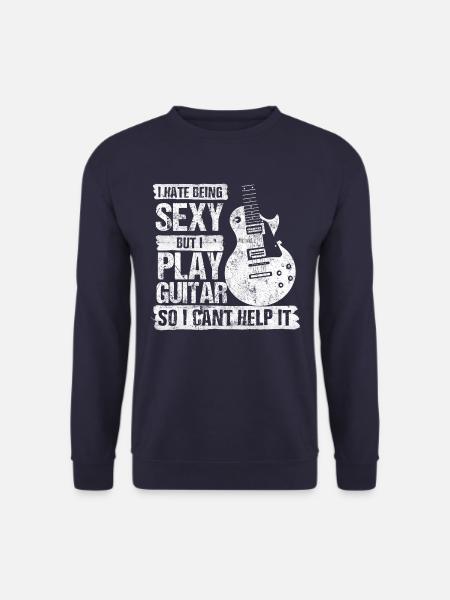 guitar music saying - Unisex Sweatshirt - navy