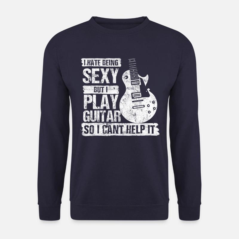 guitar music saying - Unisex Sweatshirt - navy